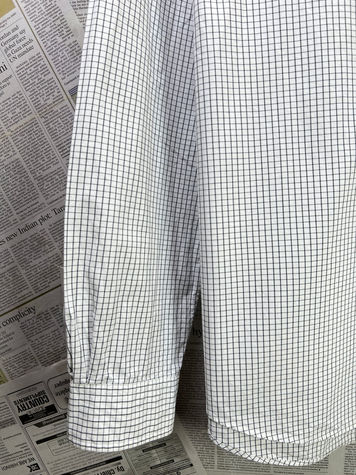 Ralph Lauren® Large | Chest 24 | White Box Check | Shirt | Cotton | 2277