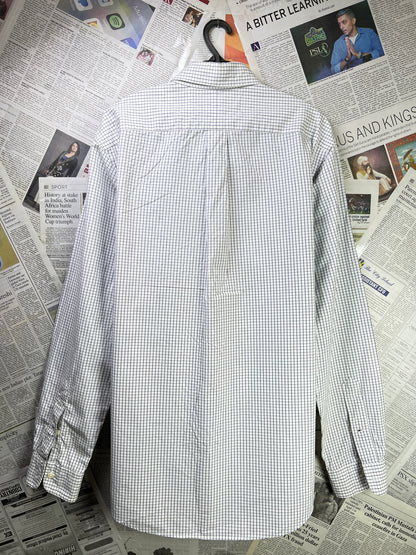 Ralph Lauren® Large | Chest 24 | White Box Check | Shirt | Cotton | 2277
