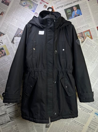 Women-ONLY® Medium | Bust 22" | Black | Long Jacket with removable fur | Polyester | 2133