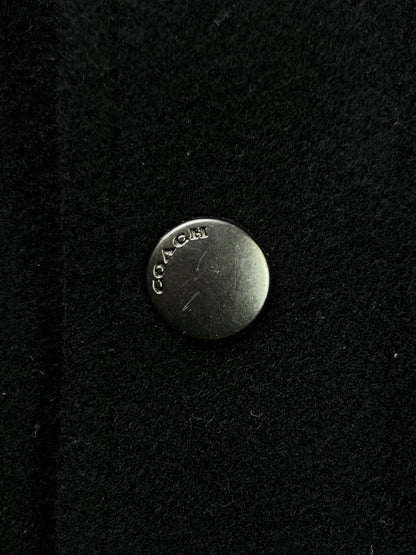 COACH® Medium | Chest 22 | Black | Varsity Jacket | Body 100% Wool & Sleeves 100% Goat Leather | 2128