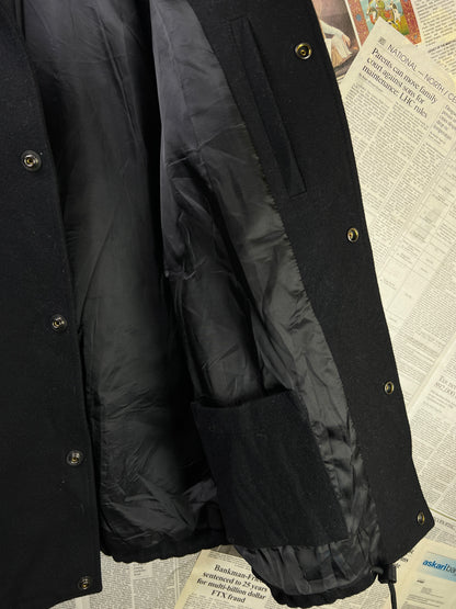 COACH® Medium | Chest 22 | Black | Varsity Jacket | Body 100% Wool & Sleeves 100% Goat Leather | 2128