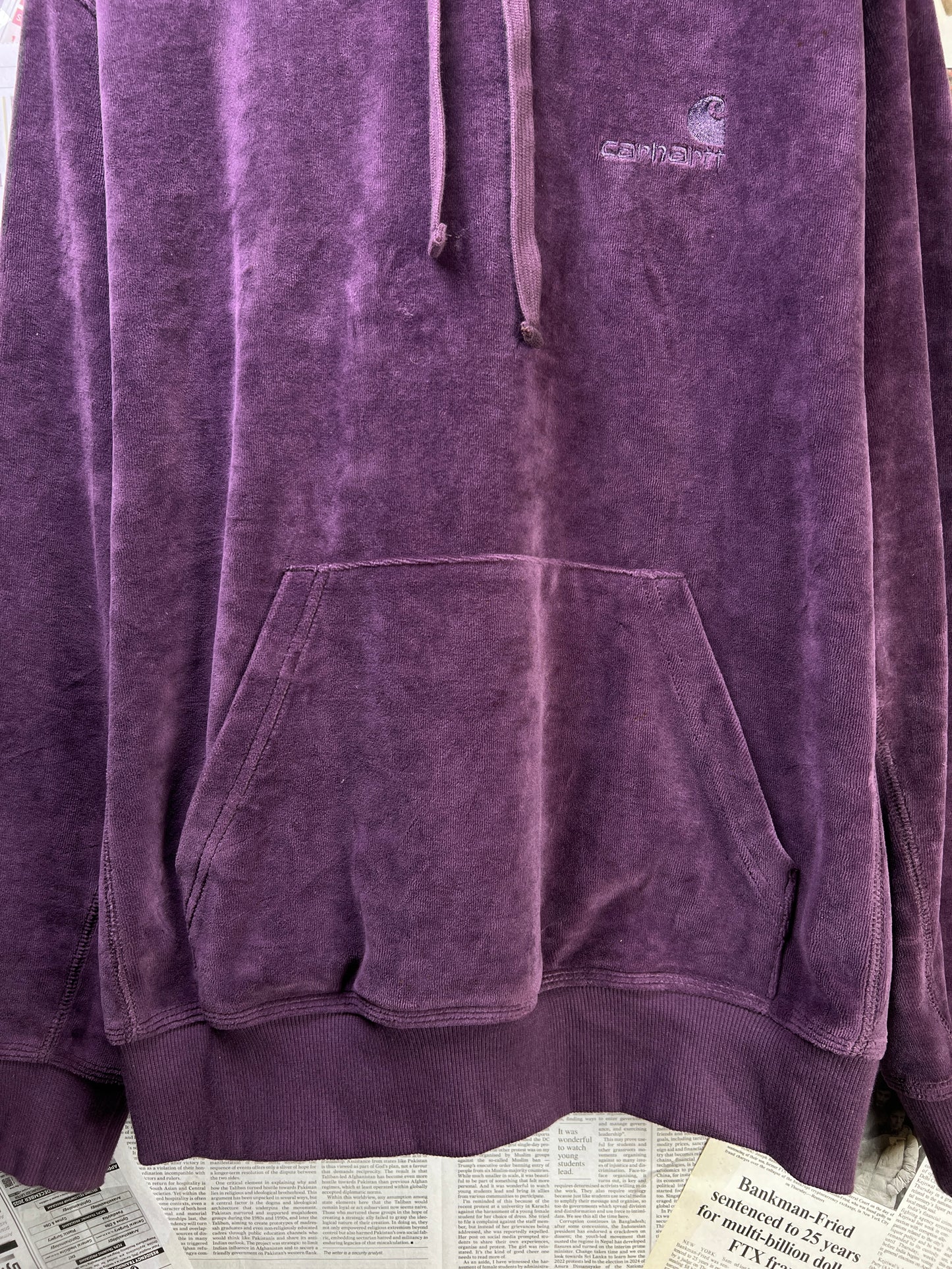 Carh*rtt® XL | Chest 25 | Deep Purple | WIP United Script Hoodie | Cotton-Poly | 2130