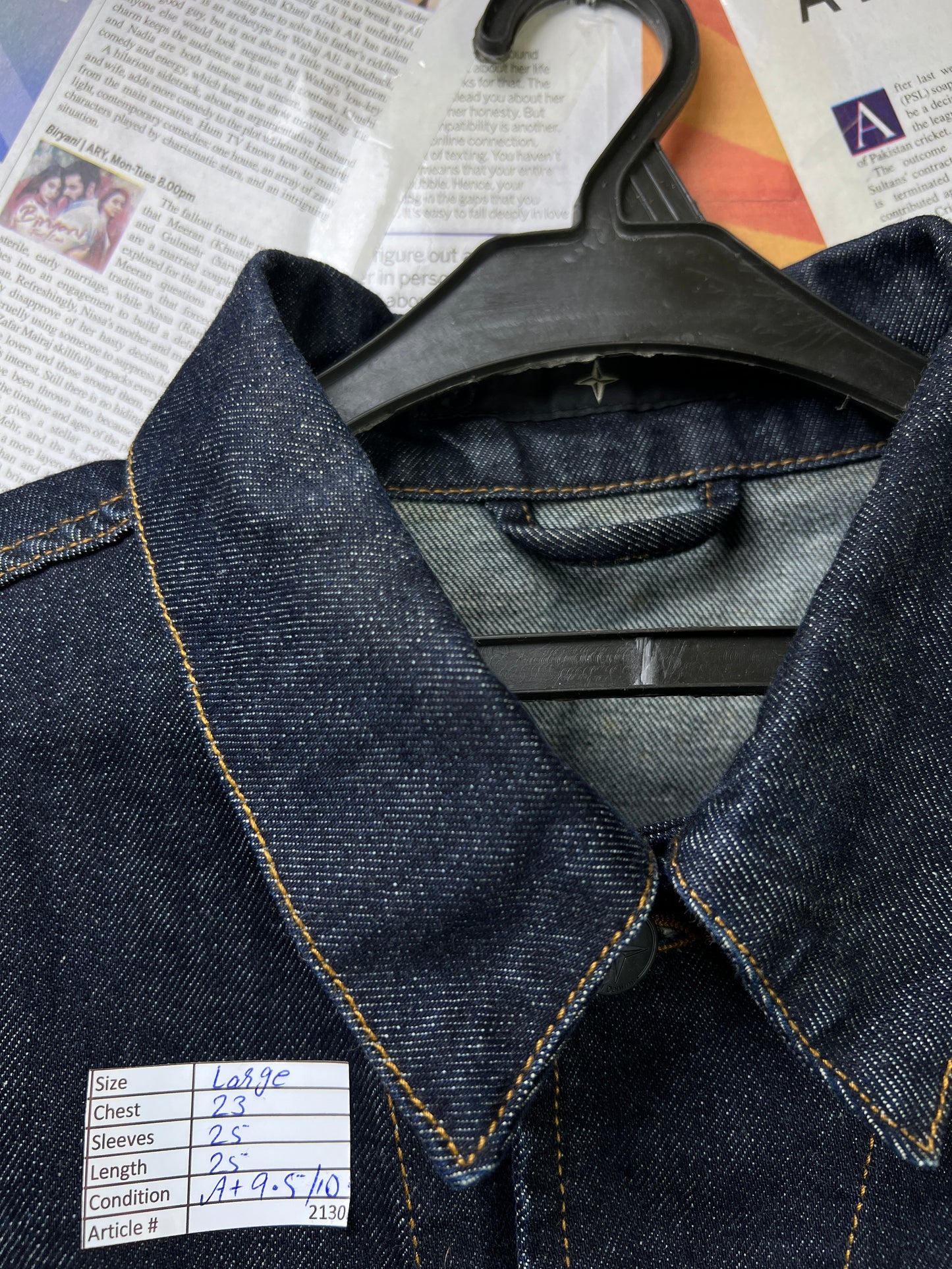 St*ne Island® Large | Chest 23 | Blue | Denim Jacket | Cotton | 2130