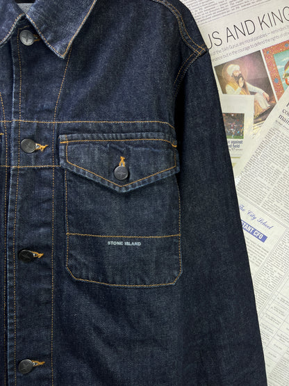 St*ne Island® Large | Chest 23 | Blue | Denim Jacket | Cotton | 2130