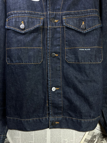St*ne Island® Large | Chest 23 | Blue | Denim Jacket | Cotton | 2130