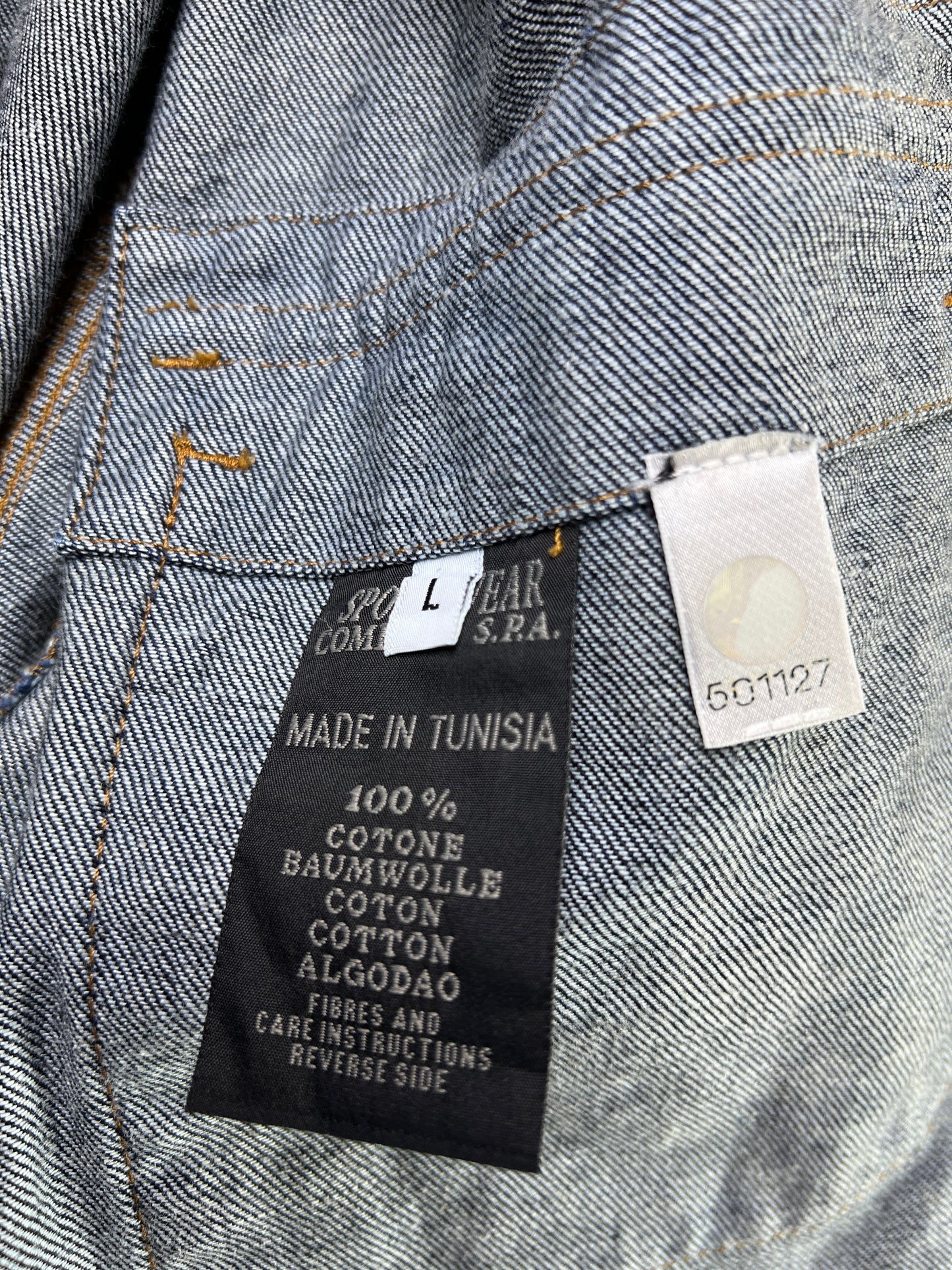 St*ne Island® Large | Chest 23 | Blue | Denim Jacket | Cotton | 2130