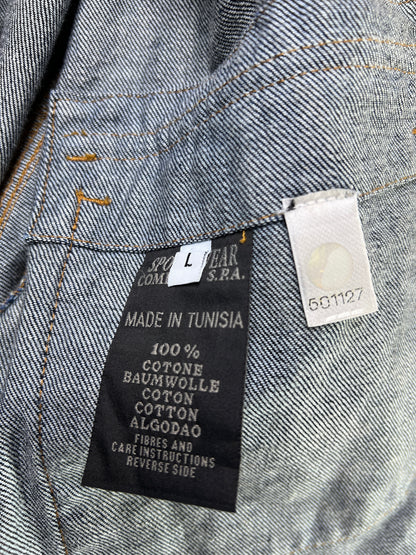 St*ne Island® Large | Chest 23 | Blue | Denim Jacket | Cotton | 2130