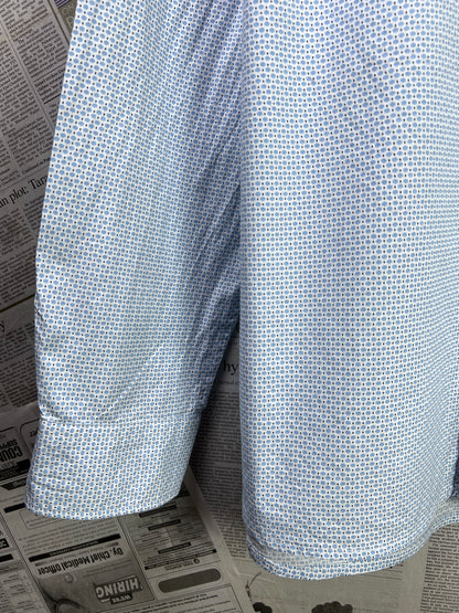 T*mmy Hilfiger® Medium | Chest 22.5 | Blue Geometric Pattern | Shirt  | Cotton | 1785