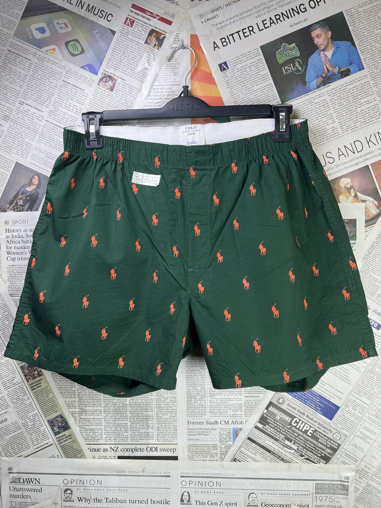 Ralph Lauren® Waist 32” | Forest Green | Boxer | 1086