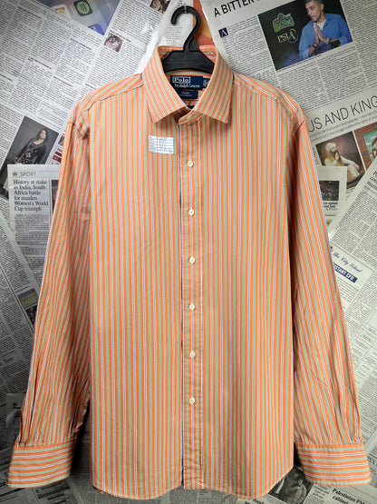 Ralph Lauren® Large | Chest 23.5 | Multi-Striped | Shirt | Cotton | 1795