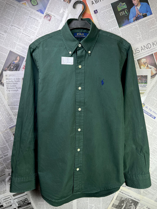 Ralph Lauren® XS | Chest 18.5 | Forest Green | Shirt | Cotton | 1787