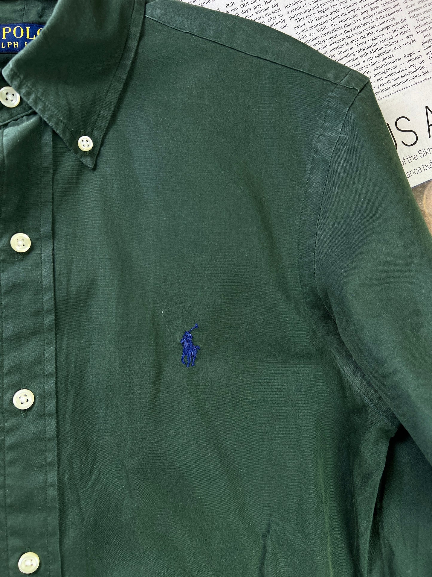 Ralph Lauren® XS | Chest 18.5 | Forest Green | Shirt | Cotton | 1787