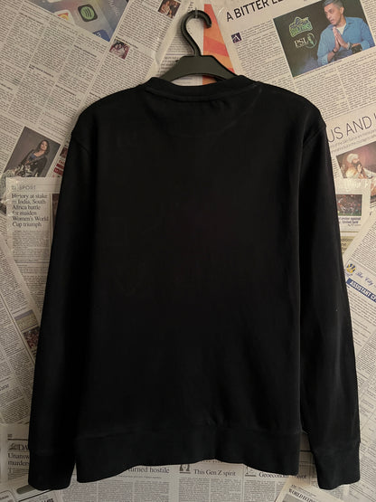 Armani® Small | Chest 19 | Black | Sweat Shirt | Cotton-Elastane | 1797
