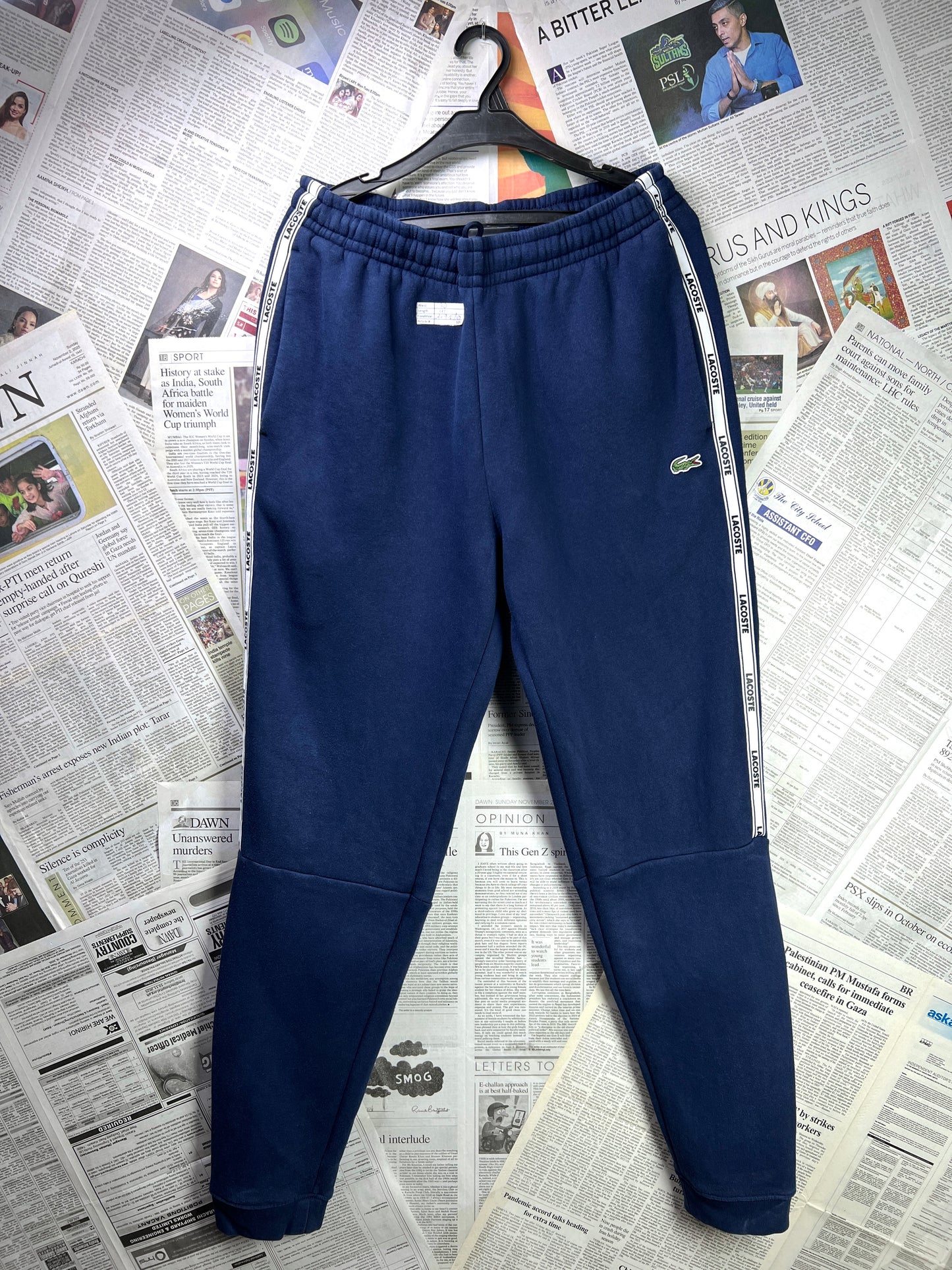 Lac*ste® Waist 30 | Navy Blue | Trouser | Cotton-Poly | 1087