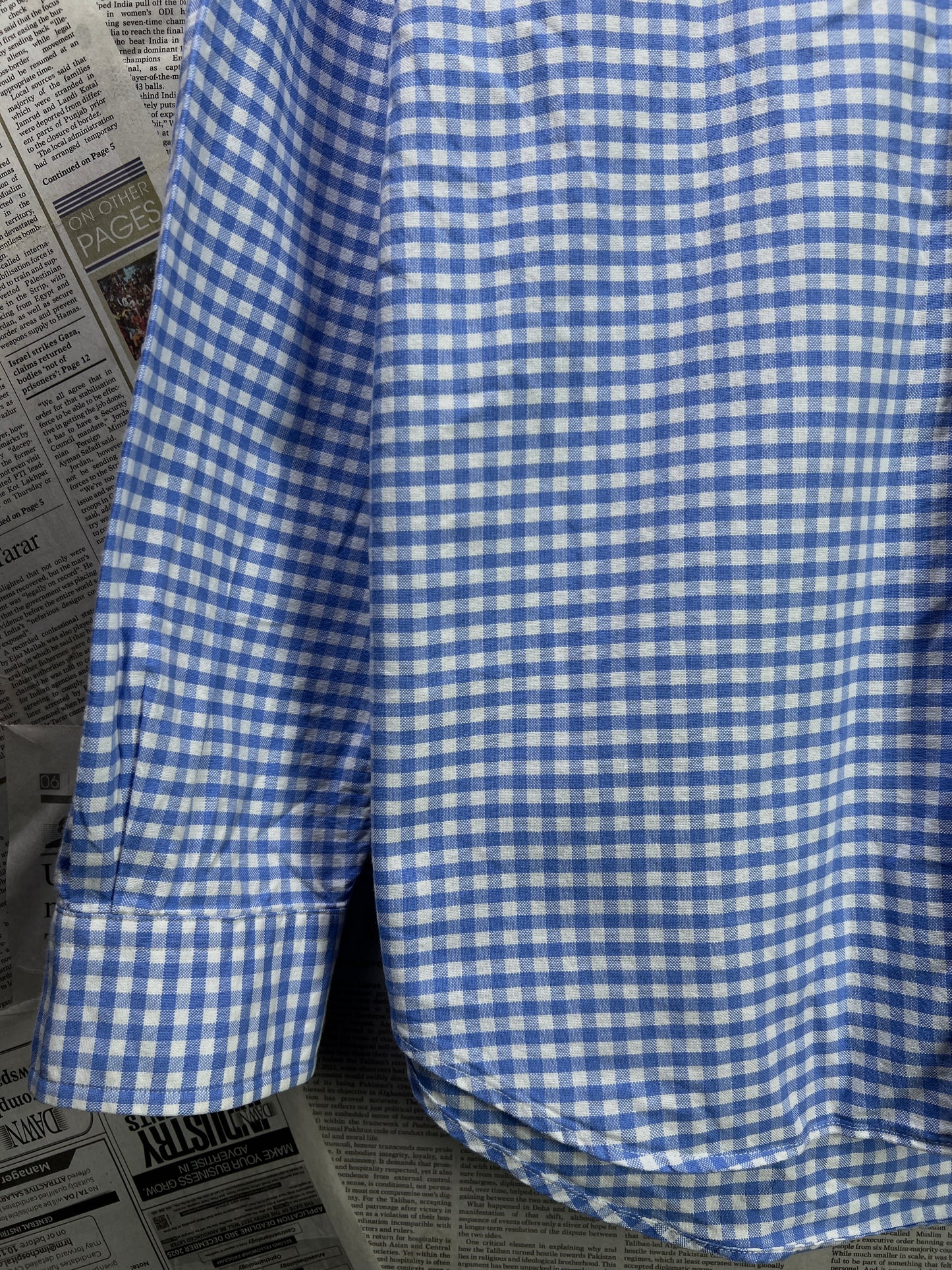 Ralph Lauren® Medium | Chest 21.5 | Blue Check Oxford | Cotton | 2116