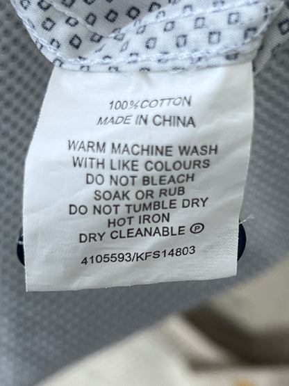 KENJI® White White with Blue Geometry – (Chest: 22)