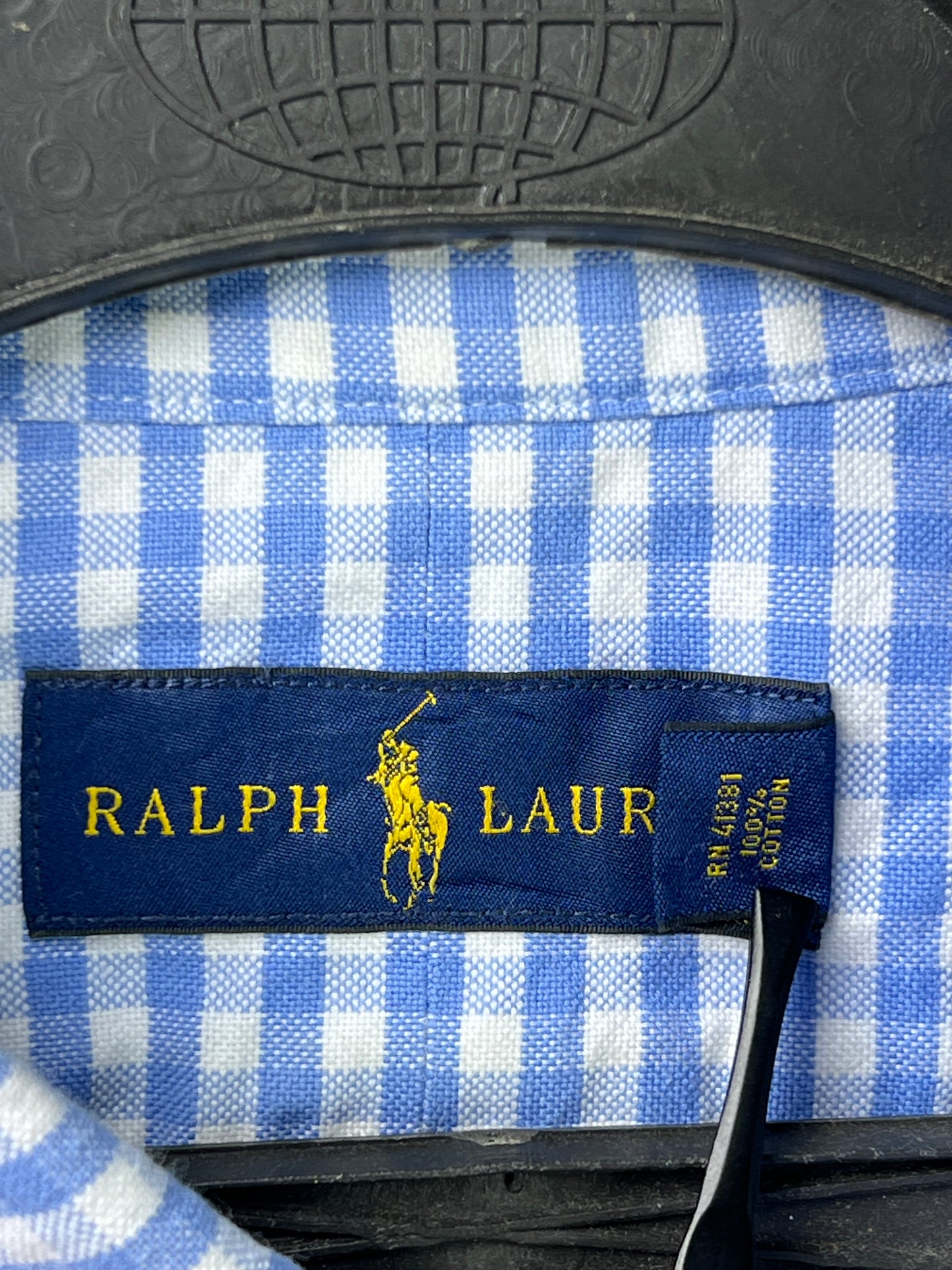 Ralph Lauren® XL | Chest 25 | Blue Check Oxford | Shirt | Cotton | 2095