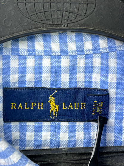 Ralph Lauren® XL | Chest 25 | Blue Check Oxford | Shirt | Cotton | 2095
