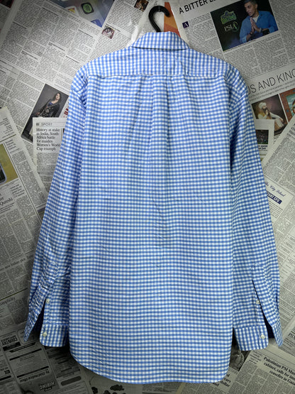 Ralph Lauren® XL | Chest 25 | Blue Check Oxford | Shirt | Cotton | 2095