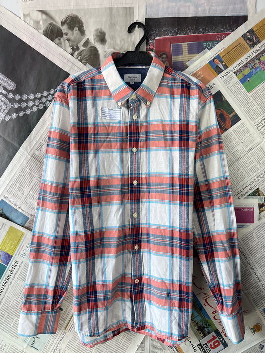 PEPE JEANS LONDON® Plaid Check – (Chest: 22)