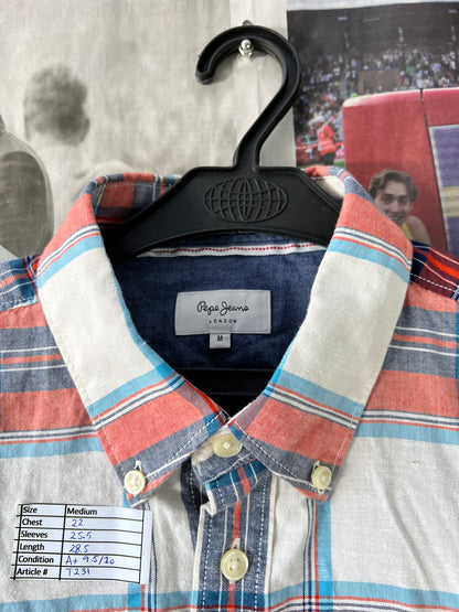 PEPE JEANS LONDON® Plaid Check – (Chest: 22)
