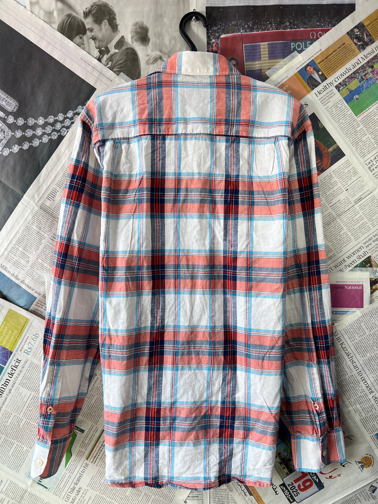 PEPE JEANS LONDON® Plaid Check – (Chest: 22)