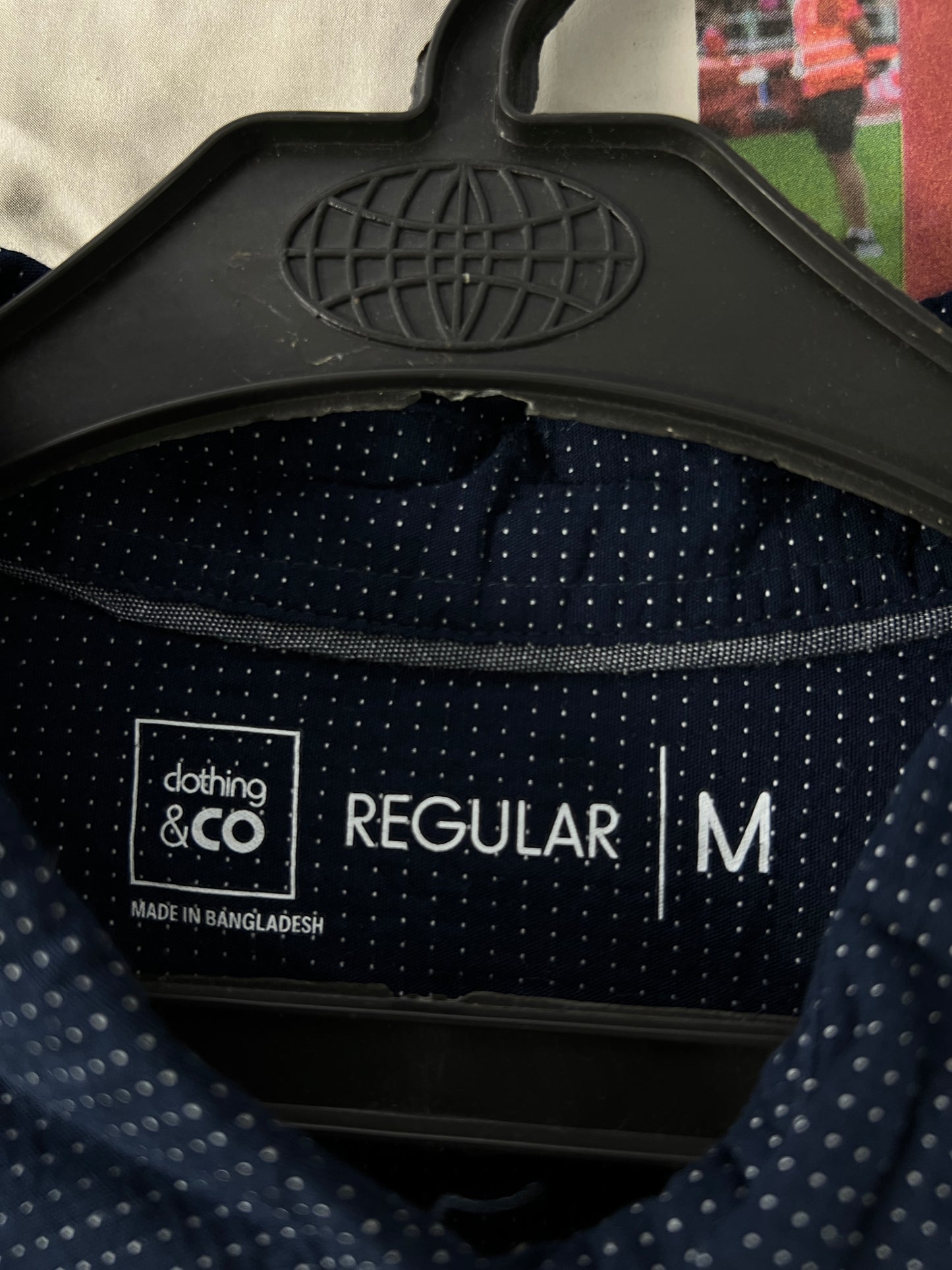 Clothing & CO.® Navy Blue with Polka Dots – (Chest: 22)