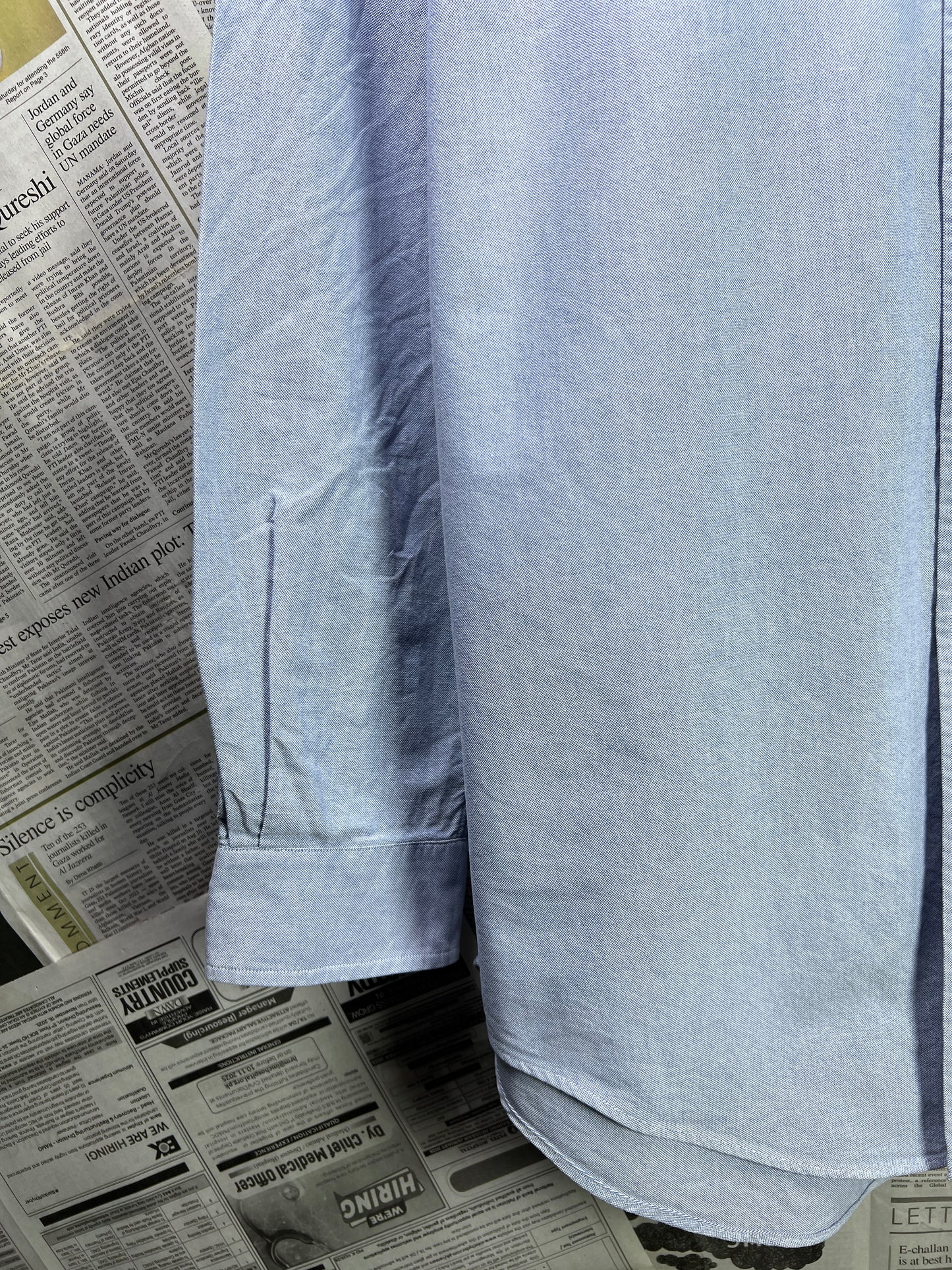 Ralph Lauren® XL | Chest 25.5 | Blue Oxford | Shirt | Cotton | 2289