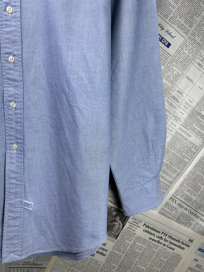 Ralph Lauren® XL | Chest 25.5 | Blue Oxford | Shirt | Cotton | 2289