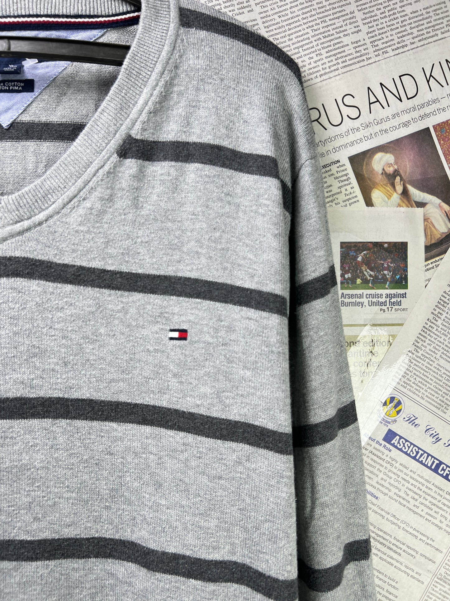 T*mmy Hilfiger® XL | Chest 25 | Grey | Sweater | Pima Cotton | 1855