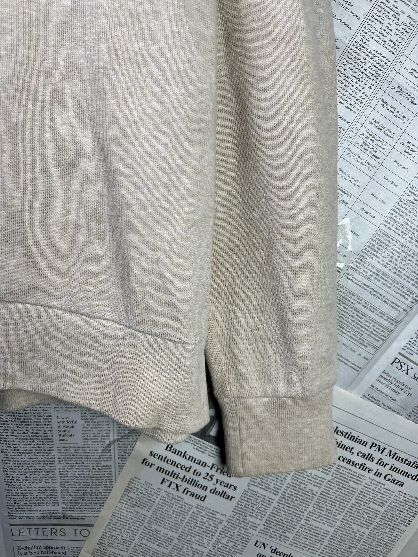 Ralph Lauren® Large | Chest 24 | Beige | Shawl-Collar Sweater | Cotton | 2107