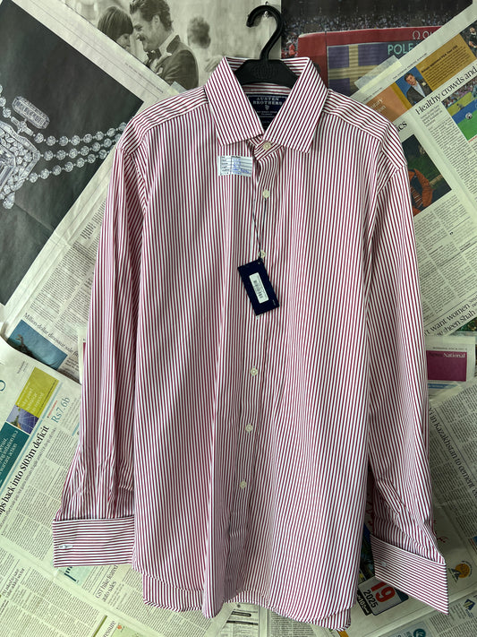 AUSTIN BROTHERS® Red & White Stripes – (Chest: 22.5)