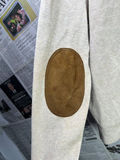 Ralph Lauren® Large | Chest 24 | Beige | Shawl-Collar Sweater | Cotton | 2107