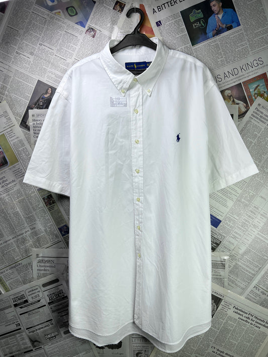 Ralph Lauren® XXL | Chest 28 | White | Shirt | Cotton | 2101