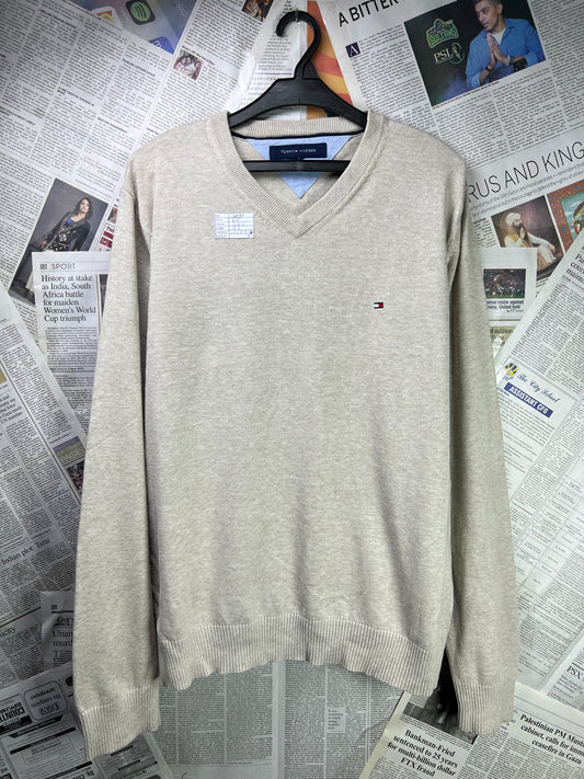T*mmy Hilfiger® Large | Chest 23 | Beige | Sweater | Cotton| 1837