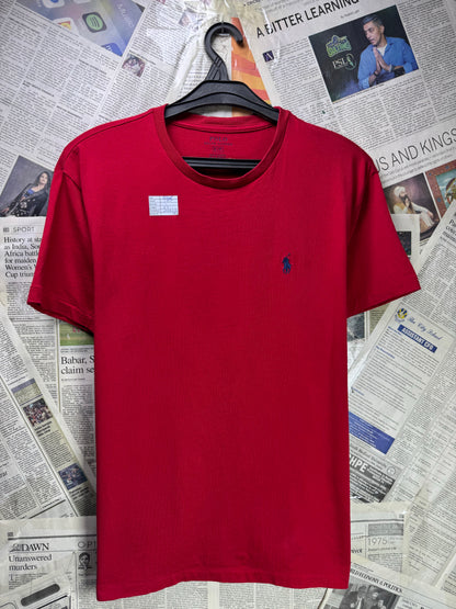 Ralph Lauren® Small | Chest 19.5" | Red | T-Shirt | Cotton | 4216