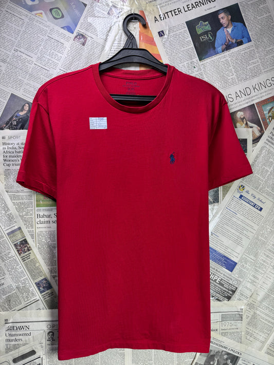 Ralph Lauren® Small | Chest 19.5" | Red | T-Shirt | Cotton | 4216