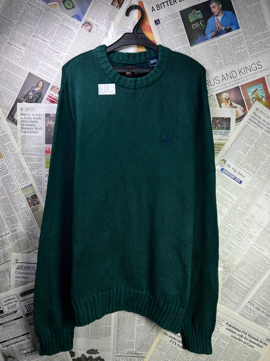 CHAPS by RL® Large | Chest 23.5 | Forest Green | Sweater | Cotton | 1848