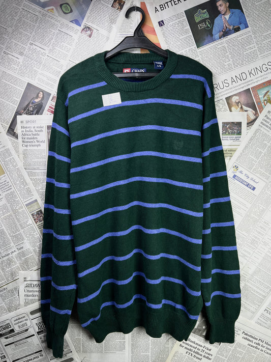 CHAPS by RL® Large | Chest 23 | Forest Green | Sweater | Cotton | 1925