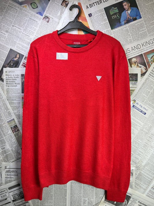 GUESS® Small | Chest 21 | Red | Sweater | Wool Blend | 1860
