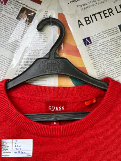 GUESS® Small | Chest 21 | Red | Sweater | Wool Blend | 1860