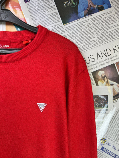GUESS® Small | Chest 21 | Red | Sweater | Wool Blend | 1860