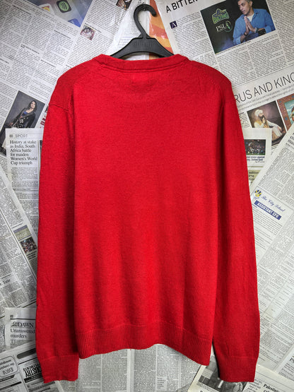 GUESS® Small | Chest 21 | Red | Sweater | Wool Blend | 1860