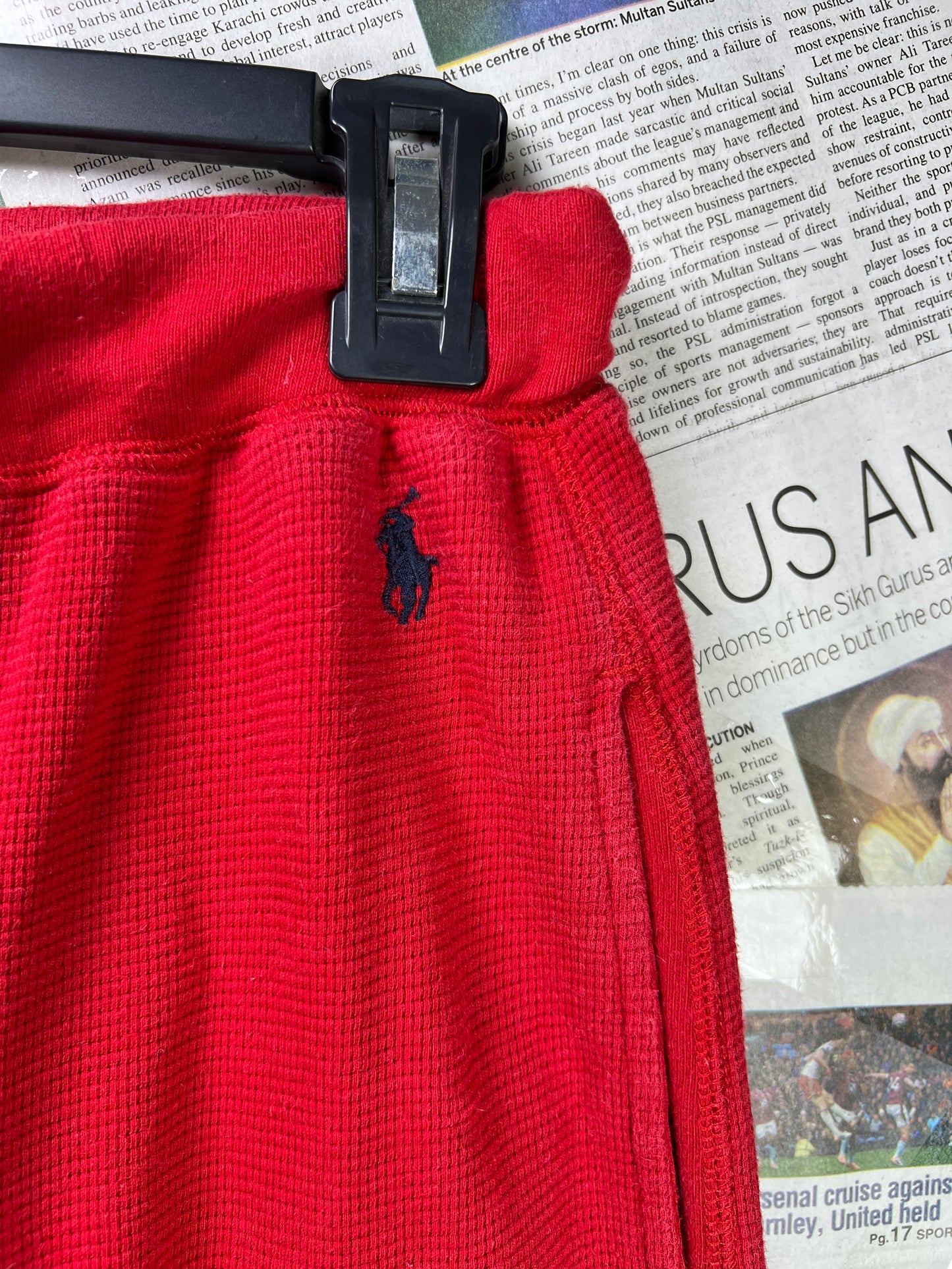 Ralph Lauren® Waist 28" | Red | Knit Trouser | Cotton | 2434