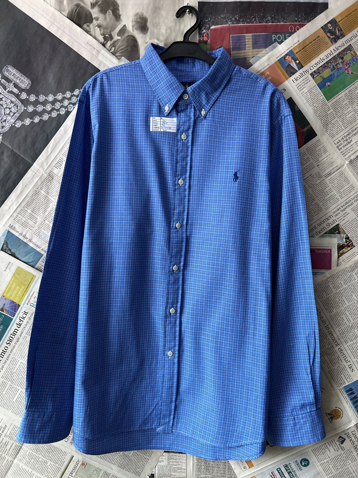 Ralph Lauren® Blue Check – (Chest: 26)