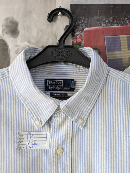 Ralph Lauren® Light Blue & White Stripes Oxford – (Chest: 27)