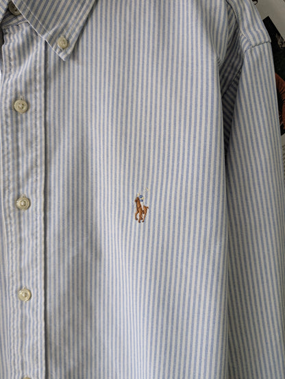 Ralph Lauren® Light Blue & White Stripes Oxford – (Chest: 27)